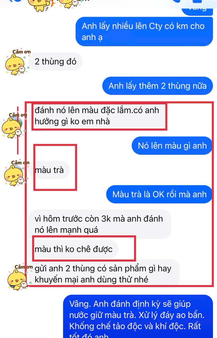 Feedback khách Nghệ An - Thiện Mũ Cối