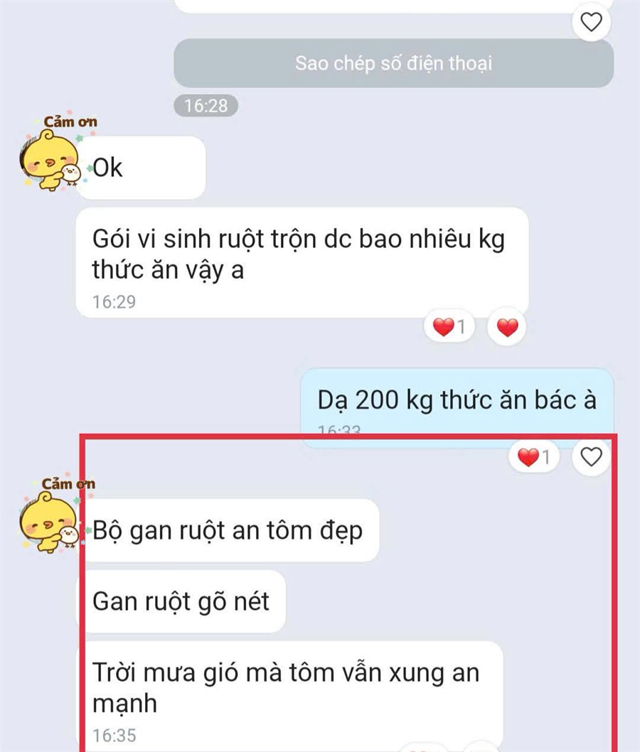Feedback khách Men Gan Ruột - Thiện Mũ Cối